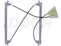 DOGA 100075 - Elevalunas: con cable de tracción a 2 carriles<br>Lado de montaje: Delante, derecha<br>Función de interruptor combinado: con función de confort<br>Artículo complementario/Información complementaria: sin electromotor<br>Tipo de servicio: eléctrico<br>Número de puertas: 2<br>