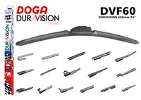 DOGA DVF60 - Lado de montaje: Lado de pasajero<br>Adaptador de ajuste: B2<br>Tipo de escobilla: Escobilla con hoja plana<br>Lado de montaje: delante<br>Longitud [mm]: 400<br>Longitud [pulgada]: 16<br>