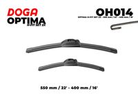 DOGA OH014 - Adaptador de ajuste: 2151<br>Tipo de escobilla: Escobillas con arco<br>Longitud 1 [mm]: 280<br>Longitud [pulgada]: 11<br>Lado de montaje: posterior<br>