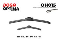 DOGA OH015 - Adaptador de ajuste: 2120<br>Tipo de escobilla: Escobillas con arco<br>Longitud [mm]: 350<br>Longitud [pulgada]: 14<br>Lado de montaje: posterior<br>