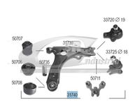 3RG 31740 - Tipo de dirección: Brazo oscilante transversal<br>Lado de montaje: Eje delantero, izquierda<br>Lado de montaje: Eje delantero, derecha<br>Peso [kg]: 3,07<br>Medida cónica [mm]: 18<br>