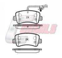 BREMSI BP3441 - Sistema de frenos: BREMBO<br>Lado de montaje: Eje delantero<br>Altura [mm]: 64,7<br>Longitud [mm]: 163,5<br>Espesor [mm]: 18,2<br>Número de WVA: 25147<br>Número de WVA: 25148<br>Número de WVA: 25165<br>Contacto avisador de desgaste: con contacto avisador de desgaste<br>Número de indicadores de desgaste [por eje]: 4<br>Longitud contacto de aviso [mm]: 110<br>