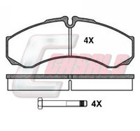 BREMSI BP2675 - Sistema de frenos: ATE<br>Lado de montaje: Eje delantero<br>Altura [mm]: 44,7<br>Longitud [mm]: 141,4<br>Espesor [mm]: 18<br>Número de WVA: 21202<br>Número de WVA: 21203<br>