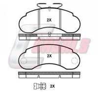 BREMBO P50134 - Juego de pastillas de freno - PRIME LINE