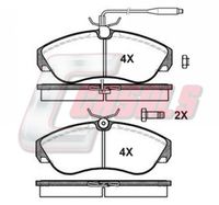 BREMSI BP2998 - Sistema de frenos: BREMBO<br>Lado de montaje: Eje delantero<br>Altura [mm]: 66<br>Longitud [mm]: 140,5<br>Espesor [mm]: 19<br>Número de WVA: 23917<br>Número de WVA: 23918<br>Contacto avisador de desgaste: con contacto avisador de desgaste<br>Número de indicadores de desgaste [por eje]: 1<br>Longitud contacto de aviso [mm]: 220<br>