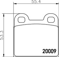 HELLA PAGID 8DB355006991 - Juego de pastillas de freno