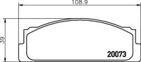 HELLA PAGID 8DB355007111 - Lado de montaje: Eje delantero<br>Homologación: E1 90R-01881/592<br>Número de WVA: 20950 20951 20952<br>Sistema de frenos: Bendix<br>Artículo complementario / información complementaria 2: sin chapa antichirridos<br>Artículo complementario/Información complementaria: sin accesorios<br>Material del forro de fricción: Low-Metallic<br>Contacto avisador de desgaste: preparado para indicador desgaste<br>Ancho 1 [mm]: 109,2<br>Ancho 2 [mm]: 108,9<br>Altura 1 [mm]: 47,3<br>Altura 2 [mm]: 47,3<br>Espesor/grosor 1 [mm]: 17,5<br>Espesor/grosor 2 [mm]: 17,5<br>