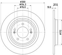 HELLA PAGID 8DD355134731 - Lado de montaje: Eje delantero<br>Tipo de disco de frenos: ventilación interna<br>Diámetro exterior [mm]: 325<br>Espesor de disco de frenos [mm]: 30<br>Altura [mm]: 48,3<br>Espesor mínimo [mm]: 28<br>Superficie: revestido<br>Diámetro interior [mm]: 160<br>corona de agujeros - Ø [mm]: 114,3<br>Diámetro de centrado [mm]: 69<br>Diseño/cantidad de taladros: 05/07<br>Diámetro de orificio para perno de rueda [mm]: 12,6<br>Artículo complementario / información complementaria 2: sin buje de rueda<br>Artículo complementario / información complementaria 2: sin cojinete rueda<br>Artículo complementario / información complementaria 2: sin perno de sujeción de rueda<br>Peso [kg]: 9,6<br>Nº de información técnica: 56371PRO<br>