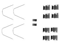 DELPHI LX0423 - Kit de accesorios, pastillas de frenos