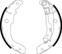 BREMBO K61088 - Lado de montaje: Eje trasero<br>año construcción hasta: 12/2013<br>Ancho [mm]: 40<br>Sistema de frenos: Bosch<br>Diámetro interior de tambor de freno [mm]: 228<br>Tipo de montaje: premontado<br>Reajuste: con reajuste automático<br>Diámetro de orificio [mm]: 21<br>