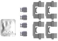 HELLA PAGID 8DZ355205761 - Lado de montaje: Eje delantero<br>Frenos: para vehículos con freno de tambor en eje trasero<br>Restricción de fabricante: Lucas<br>Sistema de frenos: Lucas<br>Número piezas [piezas]: 4<br>Nº de información técnica: K0364<br>