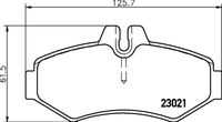 HELLA PAGID 8DB355008651 - Lado de montaje: Eje trasero<br>Tipo de vehículo: LT46<br>Nº art. de accesorio recomendado: 8DK 355 251-471<br>Ancho [mm]: 164,7<br>Altura [mm]: 72,8<br>Espesor [mm]: 20<br>Contacto avisador de desgaste: preparado para indicador desgaste<br>Se requiere adicionalmente artículo Nº: P8555<br>Artículo complementario / información complementaria 2: con tornillos pinza freno<br>Artículo complementario/Información complementaria: con accesorios<br>Número de WVA: 29153<br>Sistema de frenos: Perrot<br>Peso [kg]: 2,2<br>Nº de información técnica: C4068<br>