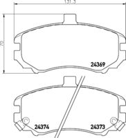 HELLA PAGID 8DB355012471 - Lado de montaje: Eje delantero<br>año construcción desde: 05/2005<br>Ancho [mm]: 131,7<br>Altura [mm]: 59,9<br>Espesor [mm]: 16,9<br>Contacto avisador de desgaste: con avisador acústico de desgaste<br>Número de WVA: 23891<br>Sistema de frenos: Mando<br>Peso [kg]: 1<br>Nº de información técnica: T1412<br>