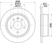 HELLA PAGID 8DD 355 104-541 - Disco de freno