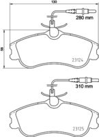 HELLA PAGID 8DB355018261 - Lado de montaje: Eje trasero<br>Dinámica de frenado / conducción: para vehículos con ESP<br>Ancho [mm]: 87<br>Altura [mm]: 53<br>Espesor [mm]: 17,2<br>Contacto avisador de desgaste: no preparado para indicador de desgaste<br>Artículo complementario / información complementaria 2: con tornillos pinza freno<br>Artículo complementario/Información complementaria: con accesorios<br>Número de WVA: 23554<br>Sistema de frenos: Lucas<br>Peso [kg]: 1<br>Nº de información técnica: T5075<br>