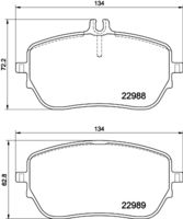 HELLA PAGID 8DB355037961 - para diámetro disco de freno [mm]: 350<br>Longitud [mm]: 163,1<br>Ancho [mm]: 71,6<br>Ancho [mm]: 81<br>Homologación: ECE R90 Approved<br>Lado de montaje: Eje delantero<br>Espesor/grosor 1 [mm]: 18,2<br>Espesor/grosor 1 [mm]: 17,7<br>Contacto avisador de desgaste: preparado para indicador desgaste<br>Peso [kg]: 2,919<br>Artículo complementario / información complementaria 2: con material de fijación<br>