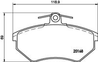 HELLA PAGID 8DB355017891 - Lado de montaje: Eje trasero<br>N.º de chasis (VIN) hasta: 31-PE080000<br>N.º de chasis (VIN) hasta: 31-PB080000<br>Ancho [mm]: 87<br>Altura [mm]: 53<br>Espesor [mm]: 15,2<br>Contacto avisador de desgaste: no preparado para indicador de desgaste<br>Artículo complementario / información complementaria 2: con tornillos pinza freno<br>Número de WVA: 23554<br>Sistema de frenos: Lucas<br>Peso [kg]: 0,91<br>Nº de información técnica: T5022<br>