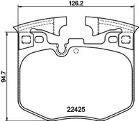 HELLA PAGID 8DB355025951 - Frenos: Para vehículos con frenos deportivos M<br>para diámetro disco de freno [mm]: 345<br>Longitud [mm]: 110,6<br>Ancho [mm]: 73,1<br>Ancho [mm]: 66,1<br>Homologación: ECE R90 Approved<br>Lado de montaje: Eje trasero<br>Espesor/grosor 1 [mm]: 16,5<br>Contacto avisador de desgaste: preparado para indicador desgaste<br>Peso [kg]: 1,576<br>Artículo complementario / información complementaria 2: con material de fijación<br>