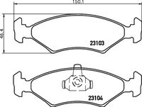 HELLA PAGID 8DB355008331 - Lado de montaje: Eje delantero<br>Homologación: E1 90R-01881/652<br>Número de WVA: 20640 20783<br>Sistema de frenos: Continental<br>Artículo complementario / información complementaria 2: sin chapa antichirridos<br>Artículo complementario/Información complementaria: sin accesorios<br>Material del forro de fricción: Low-Metallic<br>Contacto avisador de desgaste: con contacto avisador de desgaste<br>Ancho 1 [mm]: 151,5<br>Ancho 2 [mm]: 151,4<br>Altura 1 [mm]: 46,4<br>Altura 2 [mm]: 46,4<br>Espesor/grosor 1 [mm]: 17,5<br>Espesor/grosor 2 [mm]: 17,5<br>