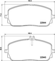 HELLA PAGID 8DB355039011 - Lado de montaje: Eje delantero<br>Frenos: para vehículos sin sistema de frenos deportivos<br>Nº art. de accesorio recomendado: 8DK 355 252-141<br>Ancho [mm]: 134<br>Altura [mm]: 72,2<br>Espesor [mm]: 19<br>Contacto avisador de desgaste: preparado para indicador desgaste<br>Artículo complementario / información complementaria 2: con tornillos pinza freno<br>Artículo complementario/Información complementaria: con accesorios<br>Número de WVA: 22988<br>Sistema de frenos: CBI<br>Peso [kg]: 1,9<br>Nº de información técnica: T2800<br>