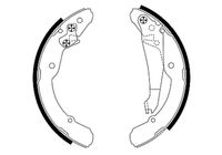 DELPHI LS1784 - Lado de montaje: Eje trasero<br>Número de PR: 1KG<br>Ancho [mm]: 32<br>Sistema de frenos: ATE<br>Artículo complementario / información complementaria 2: con palanca freno de mano<br>Diámetro interior de tambor de freno [mm]: 230<br>