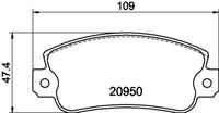 HELLA PAGID 8DB 355 018-991 - Juego de pastillas de freno