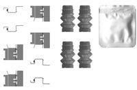 HELLA PAGID 8DZ355207401 - Lado de montaje: Eje trasero<br>Número de PR: 2E4<br>Sistema de frenos: Bosch<br>Número piezas [piezas]: 13<br>Peso [kg]: 0,053<br>Nº de información técnica: K0702<br>