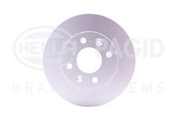 HELLA PAGID 8DD355101241 - Lado de montaje: Eje trasero izquierda<br>Lado de montaje: Eje trasero, derecha<br>Versión: One<br>Tipo de disco de frenos: macizo<br>Tipo de freno: Disco de freno con cojinete<br>Espesor de disco de frenos [mm]: 8<br>Medida de rosca: M12X1,5<br>Número de dientes, anillo ABS: 44<br>Diámetro exterior [mm]: 237,8<br>Llanta, nº de taladros: 4<br>Artículo complementario / información complementaria 2: con anillo sensor ABS<br>Diám. int. 2[mm]: 25<br>