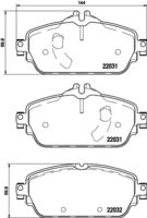 HELLA PAGID 8DB355021541 - para diámetro disco de freno [mm]: 318<br>Longitud [mm]: 127,7<br>Ancho [mm]: 82,2<br>Homologación: ECE R90 Approved<br>Lado de montaje: Eje delantero<br>Espesor/grosor 1 [mm]: 18,5<br>Contacto avisador de desgaste: preparado para indicador desgaste<br>Peso [kg]: 2,35<br>