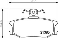 HELLA PAGID 8DB355017991 - Lado de montaje: Eje delantero<br>Restricción de fabricante: Lucas<br>año construcción hasta: 08/1993<br>Ancho [mm]: 125<br>Altura [mm]: 65,1<br>Espesor [mm]: 17,4<br>Contacto avisador de desgaste: no preparado para indicador de desgaste<br>Artículo complementario / información complementaria 2: con tornillos pinza freno<br>Número de WVA: 21266<br>Sistema de frenos: Lucas<br>Nº de información técnica: T5024<br>