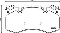 HELLA PAGID 8DB 355 016-151 - Juego de pastillas de freno