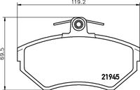 HELLA PAGID 8DB355018241 - Lado de montaje: Eje trasero<br>Dinámica de frenado / conducción: para vehículos con ABS<br>N.º de chasis (VIN) desde: 1E-X-016001<br>Ancho [mm]: 87<br>Altura [mm]: 53<br>Espesor [mm]: 17,2<br>Contacto avisador de desgaste: no preparado para indicador de desgaste<br>Artículo complementario / información complementaria 2: con tornillos pinza freno<br>Artículo complementario/Información complementaria: con accesorios<br>Número de WVA: 23554<br>Sistema de frenos: Lucas<br>Peso [kg]: 1<br>Nº de información técnica: T5075<br>