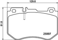 HELLA PAGID 8DB355021741 - Lado de montaje: Eje delantero<br>Equipamiento de vehículo: para vehículos con paquete sport<br>Equipamiento de vehículo: para vehículos con paquete sport AMG<br>Nº art. de accesorio recomendado: 8DK 355 252-141<br>Ancho [mm]: 127,6<br>Altura [mm]: 92,6<br>Espesor [mm]: 18,9<br>Contacto avisador de desgaste: preparado para indicador desgaste<br>Número de WVA: 22061<br>Sistema de frenos: Brembo<br>Peso [kg]: 2,8<br>Nº de información técnica: T2378<br>