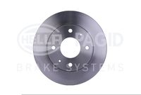 HELLA PAGID 8DD355110931 - Espesor de disco de frenos [mm]: 24<br>Llanta, nº de taladros: 4<br>Cantidad de agujeros de fijación: 2<br>Espesor [mm]: 45<br>Diámetro exterior [mm]: 257<br>corona de agujeros - Ø [mm]: 114,3<br>Superficie: revestido<br>Tipo de disco de frenos: ventilación interna<br>Lado de montaje: Eje delantero<br>Espesor mínimo [mm]: 22,4<br>Diámetro de centrado [mm]: 69<br>Peso [kg]: 5,550<br>