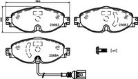 HELLA PAGID 8DB355020191 - para diámetro disco de freno [mm]: 300<br>Número de PR: 1KU<br>para diámetro disco de freno [mm]: 300<br>Número de PR: 2EI<br>para diámetro disco de freno [mm]: 300<br>Número de PR: 2EM<br>Longitud [mm]: 123,2<br>Ancho [mm]: 61,4<br>Ancho [mm]: 56,3<br>Homologación: ECE R90 Approved<br>Lado de montaje: Eje trasero<br>Espesor/grosor 1 [mm]: 15,9<br>Peso [kg]: 1,055<br>