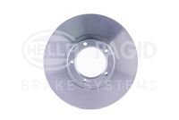 HELLA PAGID 8DD355105631 - para el tipo de modelo: 80-120, 100L<br>Tamaño de llanta [pulgada]: 14,0<br>Espesor de disco de frenos [mm]: 24,3<br>Llanta, nº de taladros: 5<br>Espesor [mm]: 43<br>Diámetro exterior [mm]: 254<br>corona de agujeros - Ø [mm]: 100<br>Superficie: revestido<br>Tipo de disco de frenos: ventilación interna<br>Lado de montaje: Eje delantero<br>Espesor mínimo [mm]: 22,2<br>Diámetro de centrado [mm]: 78,5<br>Peso [kg]: 5,915<br>