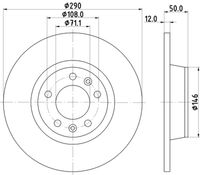 HELLA PAGID 8DD355116171 - Disco de freno - PRO