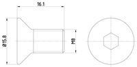 A.B.S. 96517 - Tornillo, disco de freno