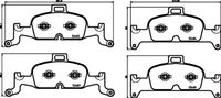 HELLA PAGID 8DB355025811 - Lado de montaje: Eje delantero<br>Número de PR: 1LA<br>Número de PR: 1LB<br>Ancho [mm]: 155,2<br>Altura [mm]: 63,8<br>Espesor [mm]: 17<br>Contacto avisador de desgaste: con contacto avisador de desgaste<br>Número de indicadores de desgaste [por eje]: 1<br>Número de WVA: 22383<br>Sistema de frenos: Teves<br>Peso [kg]: 1,7<br>Nº de información técnica: T2549<br>