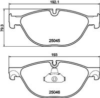 HELLA PAGID 8DB355015251 - Lado de montaje: Eje trasero<br>Frenos: para vehículos con freno reforzado<br>Nº art. de accesorio recomendado: 8DK 355 252-331<br>Ancho [mm]: 116,2<br>Altura 1 [mm]: 65,6<br>Altura 2 [mm]: 72,6<br>Espesor [mm]: 18<br>Contacto avisador de desgaste: preparado para indicador desgaste<br>Artículo complementario / información complementaria 2: con tornillos pinza freno<br>Artículo complementario/Información complementaria: con accesorios<br>Número de WVA: 24703<br>Sistema de frenos: TRW<br>Peso [kg]: 1,6<br>Nº de información técnica: T1819<br>