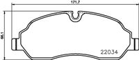 HELLA PAGID 8DB355021571 - Lado de montaje: Eje trasero<br>Ancho [mm]: 137<br>Altura 1 [mm]: 58<br>Altura 2 [mm]: 60,8<br>Espesor [mm]: 17,8<br>Contacto avisador de desgaste: preparado para indicador desgaste<br>Artículo complementario / información complementaria 2: con tornillos pinza freno<br>Artículo complementario/Información complementaria: con accesorios<br>Número de WVA: 25603<br>Sistema de frenos: TRW<br>Peso [kg]: 1,6<br>Nº de información técnica: T2270<br>