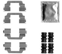 HELLA PAGID 8DZ355206621 - Lado de montaje: Eje delantero<br>Frenos: para vehículos con freno de tambor en eje trasero<br>Restricción de fabricante: TRW<br>Sistema de frenos: TRW<br>Número piezas [piezas]: 9<br>Nº de información técnica: K0756<br>