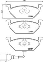 HELLA PAGID 8DB355008551 - para diámetro disco de freno [mm]: 230<br>Número de PR: 1KS<br>para diámetro disco de freno [mm]: 230<br>Número de PR: 1KV<br>Longitud [mm]: 87<br>Ancho [mm]: 52,9<br>Homologación: ECE R90 Approved<br>Artículo complementario / información complementaria 2: Chapa antichirridos<br>Lado de montaje: Eje trasero<br>Espesor/grosor 1 [mm]: 16,8<br>Peso [kg]: 0,916<br>