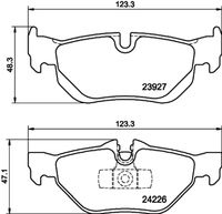 HELLA PAGID 8DB355011301 - Longitud [mm]: 155,3<br>Ancho [mm]: 68,5<br>Homologación: ECE R90 Approved<br>Artículo complementario / información complementaria 2: con clip de émbolo<br>Lado de montaje: Eje delantero<br>Espesor/grosor 1 [mm]: 19,8<br>Contacto avisador de desgaste: preparado para indicador desgaste<br>Peso [kg]: 1,95<br>