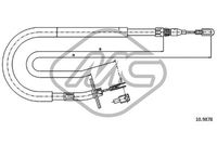 Metalcaucho 80966 - Cable de accionamiento, freno de estacionamiento