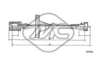 Metalcaucho 81177 - Árbol flexible del velocímetro