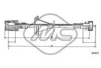 Metalcaucho 81180 - Árbol flexible del velocímetro