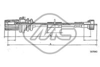 Metalcaucho 81220 - Árbol flexible del velocímetro