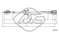 Metalcaucho 81231 - Árbol flexible del velocímetro