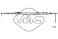 Metalcaucho 81317 - Cable de accionamiento, freno de estacionamiento